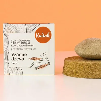Image de Shampooing solide avec après-shampooing - Rare Wood 50g-pour cheveux foncés