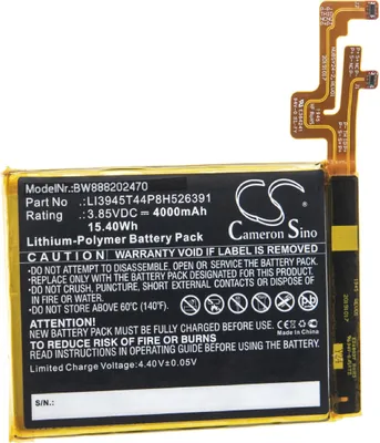Produktbild von vhbw Akku Ersatz für Nubia LI3945T44P8H526391 für Handy Smartphone Telefon (4000 mAh, 3,85 V, Li-Polymer)