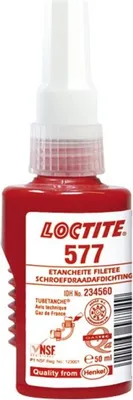 Obrázok produktu pre Loctite 577 Lepidlo na tesnenie závitov, harmonika - 50 ml