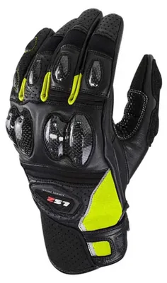 Produktbild von Ls2 Textil Spark 2 Lederhandschuhe Schwarz S Mann Schwarz S