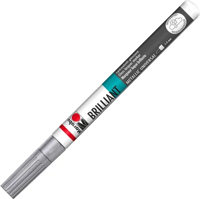 Zdjęcie produktu dla Marker do farb Marabu "Brilliant Painter", srebrny