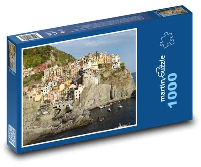 Zdjęcie produktu dla Puzzle 1000 Włoskie miasto nadmorskie na wyspie - martinpuzzle