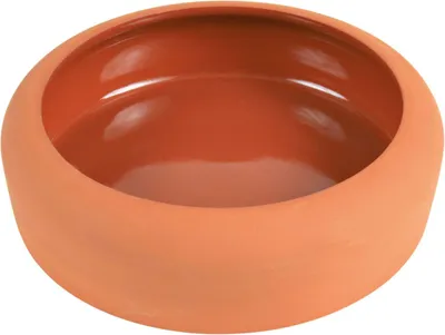 Produktbild von TRIXIE Napf mit abgerundetem Rand, Keramik, 500 ml / Ø 17 cm, terrakotta