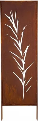 Produktbild von PARAS EDELROST SICHTSCHUTZ DURCHBROCHENES MUSTER METALL 160 x 50 CM GARTEN DEKO