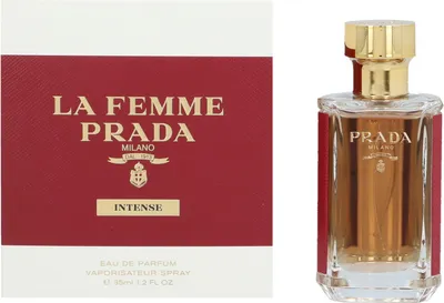 Produktbild von Prada La Femme Intense, Frauen, 35 ml, Nicht nachfüllbare Flasche, Spray, ALCOHOL DENAT., AQUA (WATER) PARFUM (FRAGRANCE), BENZYL SALICYLATE, LINALOOL, ETHYLHEXYL...