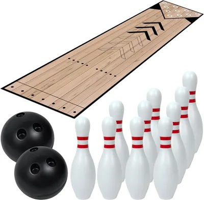 Productafbeelding van Mini Bowlingset - Indoor Bowling - Familie Spel - Lichtgewicht Materiaal - 10 Pinnen 2 Ballen - Niet gespecificeerd