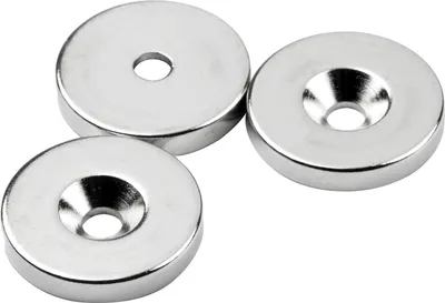 Produktbild von SUPERMAGNETE Scheibenmagnet mit Bohrung 27 mm, H 4 mm