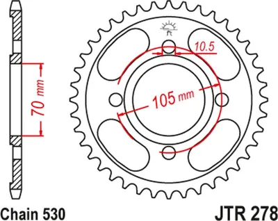Obrázek produktu pro Ozubené kolo JT JTR278.34