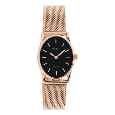 Immagine prodotto di Oozoo Orologio da polso in oro rosa con maglia metallica Serie Vintage Orologio analogico al quarzo da donna UOC20260