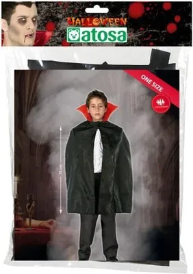 Image de ATOSA - Costume enfant rouge à cape de vampire