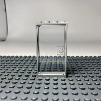 Produktbild von LEGO® 1x4x6 Türen Transparent und grauer Rahmen für Haus, Gebäude NEU! Menge 10x
