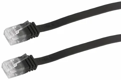 Obrázek produktu pro Patch kabel plochý kabel U/UTP cat. 6 slim sw 15m