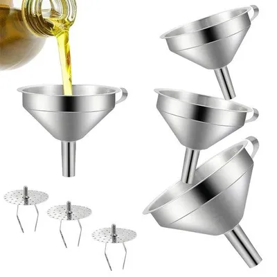 Produktbild von Edelstahl-Siebset 6-teilig, hochwertig, stapelbar, mit Griff