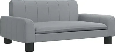 Produktbild von vidaXL Hundebett Hellgrau 70x45x30 cm Stoff