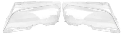 Image de 1 paire de caches de phares transparents pour voiture (gauche et droite) ; coques de phares en ABS pour E46 2DR de 1999 à 2003