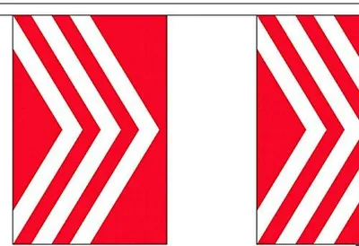 Wimpelkette, 9 m, 30 Wimpel, Polyester, Glamorgan