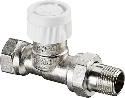 A single plumbing valve on a white background.
