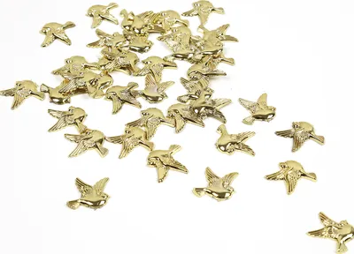 Produktbild von Oblique Unique Tauben Konfetti als Streudeko Tischdeko für Taufe Kommunion Konfirmation Hochzeit - gold