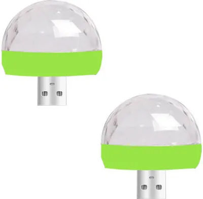 Produktbild von USB-Mini-Discolicht, Party-Lichterkugel mit Soundaktivierung, DJ-Discokugel-Bühnenbeleuchtung,green