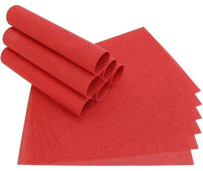 Produktbild von Tischset ELEGANCE rot Tischunterlage als Tischdeko