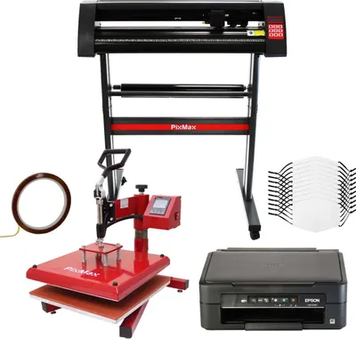 Produktbild von 10 Gesichtsmasken, Schwingpresse, Drucker, Schneideplotter & Signcut Pro