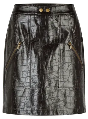 Produktbild von Marc Aurel Rock in Croco-Fake-Leder mit Metal espresso 40