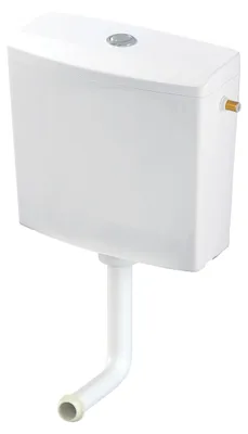 Spülkasten halbhoch, wassersparend, 3/6 l, Kunststoff, weiß