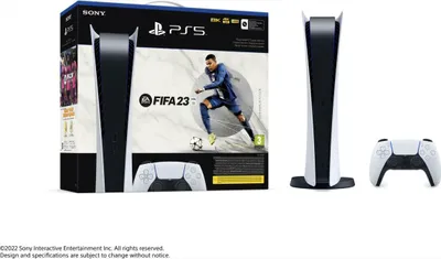 Produktbild von Sony PlayStation 5 PS5 Digital Edition Konsole inkl. FIFA 23