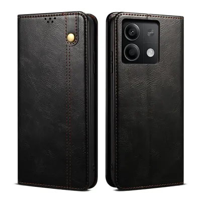 Obrázek produktu pro Pouzdro pro Xiaomi Redmi 13C 5G kožené flip pouzdro peněženka s funkcí stojánku černé