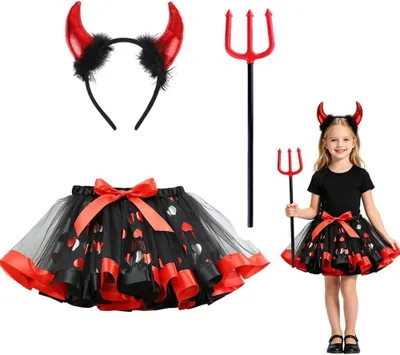 Obrázok produktu pre Detský kostým diabla, veľkosť 128, kostým na Halloween pre deti