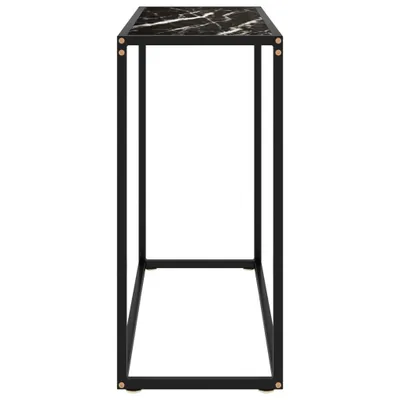 Produktbild von " "Konsolentisch/Beistelltisch Moderner design - Sofatisch für Wohnzimmer - Schwarz 80x35x75 cm Hartglas NeuMöbel 9064463