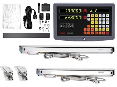 Obrázek produktu pro Digitální odečet DRO-Kit, měření ve 2 osách, vysoká přesnost, DRO-2PCS KA35