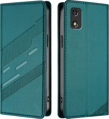 Image de Etui pour itel A17/itel A23 Pro, étui portefeuille en cuirPolyuréthaneavec fente pour cartes et fonction stand Grün