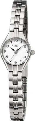 Produktbild von Regent Damen Uhr Metallarmband Metall Armbanduhr Analog silber URF1468