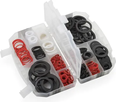 Produktbild von Meister Dichtungsring-Sortiment 383-teilig Gummidichtungen, Fiberringe & O-Ringe im Set