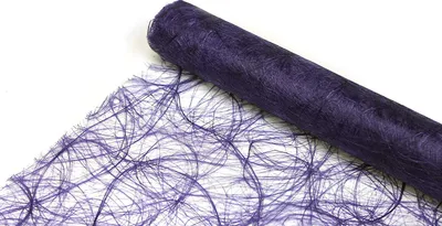 Produktbild von JULANO Sizoweb Original Tischläufer Tischband zur Dekoration (30cm breit, WAVE (Wellenschnitt), 1m lang, Farbe: lila)