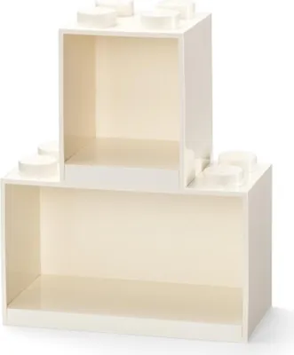 Produktbild von LEGO Regal Brick Shelf 8+4, Set 41171735 (weiß, 2 Regale)