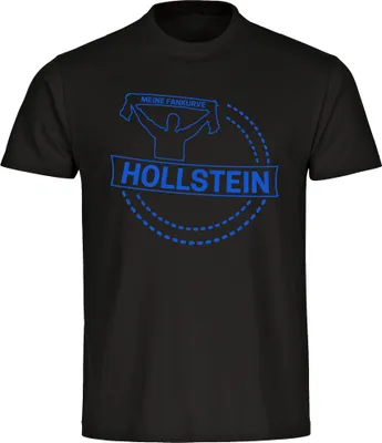 Produktbild von multifanshop Herren T-Shirt - Holstein - Meine Fankurve, schwarz, Größe L