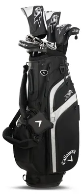 Zdjęcie produktu dla Kompletny zestaw golfowy Callaway XR dla mężczyzn – 13-częściowy zestaw golfowy zawierający driver, żelazki i putter, kolor czarny/srebrny, dla osób praworęcznych, z trzonkami grafity (Regular)
