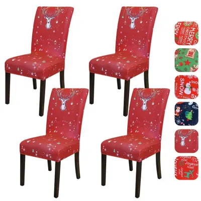 Productafbeelding van Universele Stretch Stoelhoes voor Kerstdecoratie