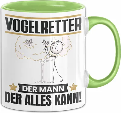 Produktbild von Vogelretter Tasse Geschenk für Vogelretter Der Mann Der Alles Kann Geschenkidee zum Geburtstag (Grün)