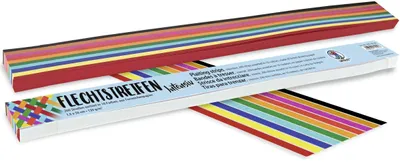 Produktbild von Flechtstreifen 130g/qm 1,5x50cm Intensiv VE=200 Stück (10 Farben)