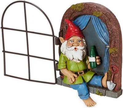 Produktbild von Trinkender Zwerg im Fenster