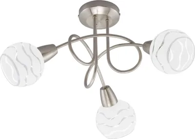Produktbild von Deckenleuchte Spot dreh- und schwenkbar 3xE14 max. 40W Matt-Nickel-Weiß Briloner