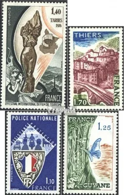 Produktbild von Briefmarken Frankreich 1976 Mi 1993,1994,1995,1996 (kompl.Ausg.) gestempelt Reisefilme