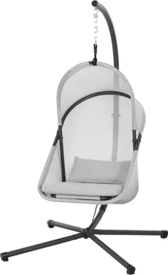 Produktbild von Hängesessel >YOBAYA< in anthrazit, Easy Grey - 106x195x123 (BxHxT)