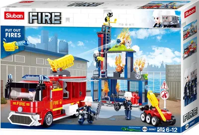 Produktbild von Sluban Feuerwehrschulungszentrum 585 Stücke Golden  Golden One Size