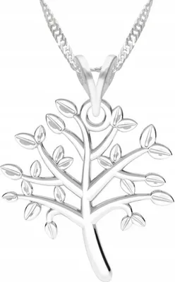 Produktbild von Silberkette mit Lebensbaum Baum Lebensbaum Baum SILBER 925