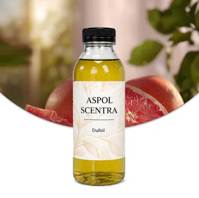 Produktbild von Aspol Scentra Grapefruit UFIGREEN Duftöl für Kerzen und Diffusoren 500 ml, KI-generiertes Bild