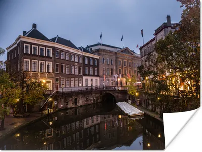 Produktbild von MuchoWow® Poster Rathaus - Utrecht - Wasser 40x30 cm - Plakate für die Wände - Poster Wohnzimmer